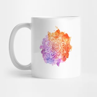 Sunset Watercolor Mandala Mug